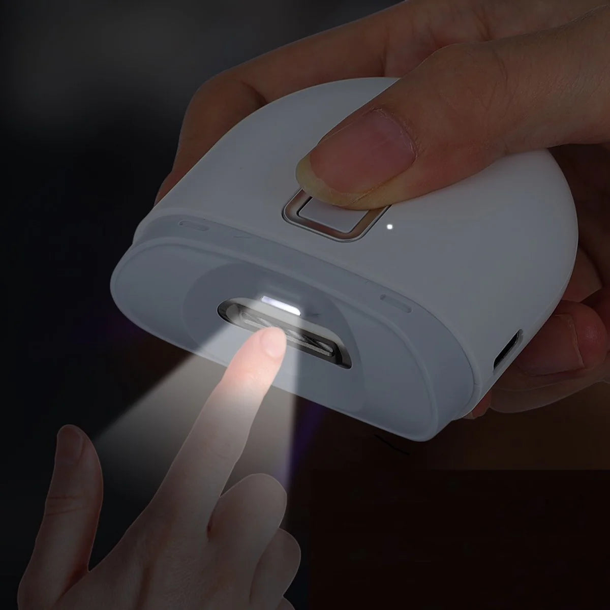 Electric Nail Clipper With Light Nail Polishing Machine Mein Shop