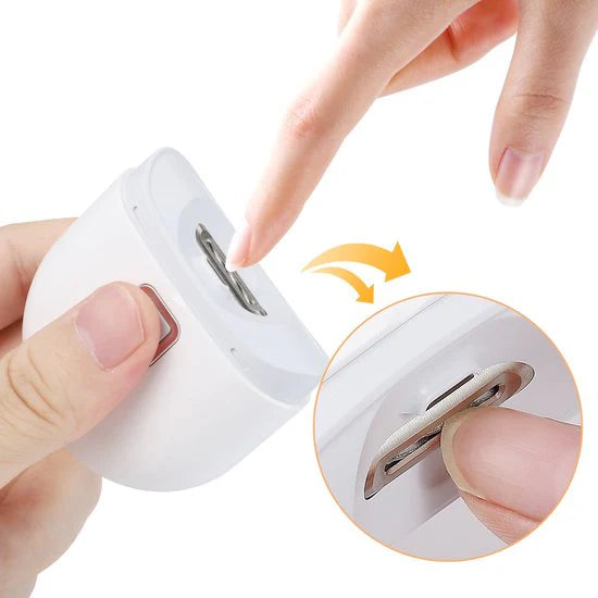 Electric Nail Clipper With Light Nail Polishing Machine Mein Shop